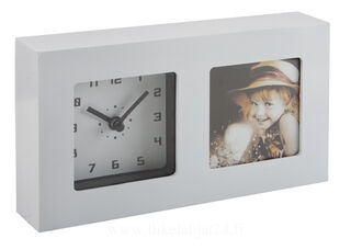 table clock with photo frame
