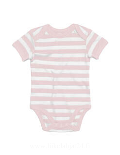 Baby Striped Short Sleeve Bodysuit 7. picture