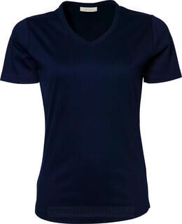 Ladies V-Neck Interlock T-Shirt 3. kuva