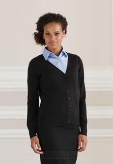 Ladies` V-Neck Knitted Cardigan 3. picture