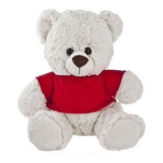 White bear with red T-shirt suitable for printing (T-shirt packed separately)